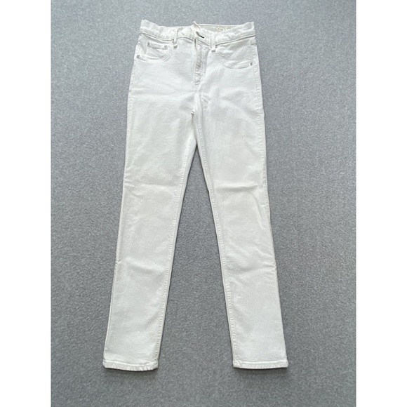 Rag & Bone Jeans‎ Womens 29 White High Rise Ankle Skinny Stretch Denim Pants - Picture 1 of 14